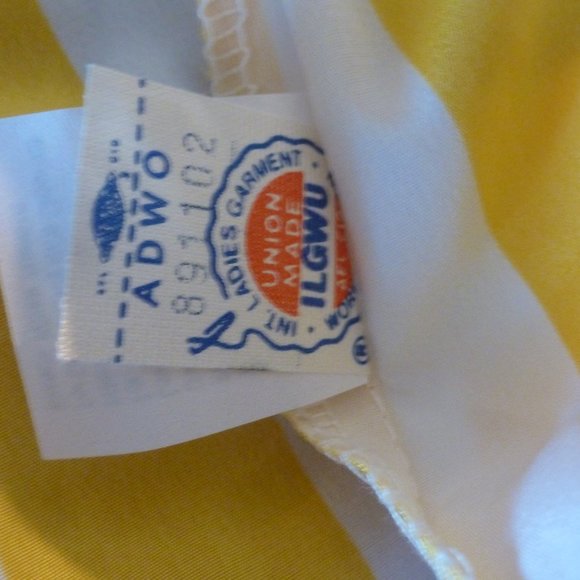 Vintage RRRRRuss Women's Collared Striped Button Up Blouse Size 12 US - Picture 5 of 11